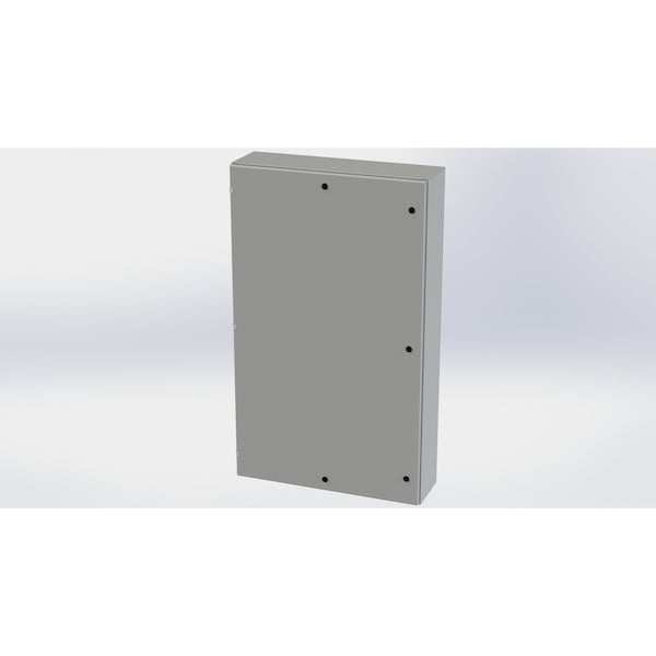1/4 Turn Latch Electrical Enclosures, 60 in H, 10 in D, 36 in W, NEMA 3R, 4, 12, 13, Carbon Steel